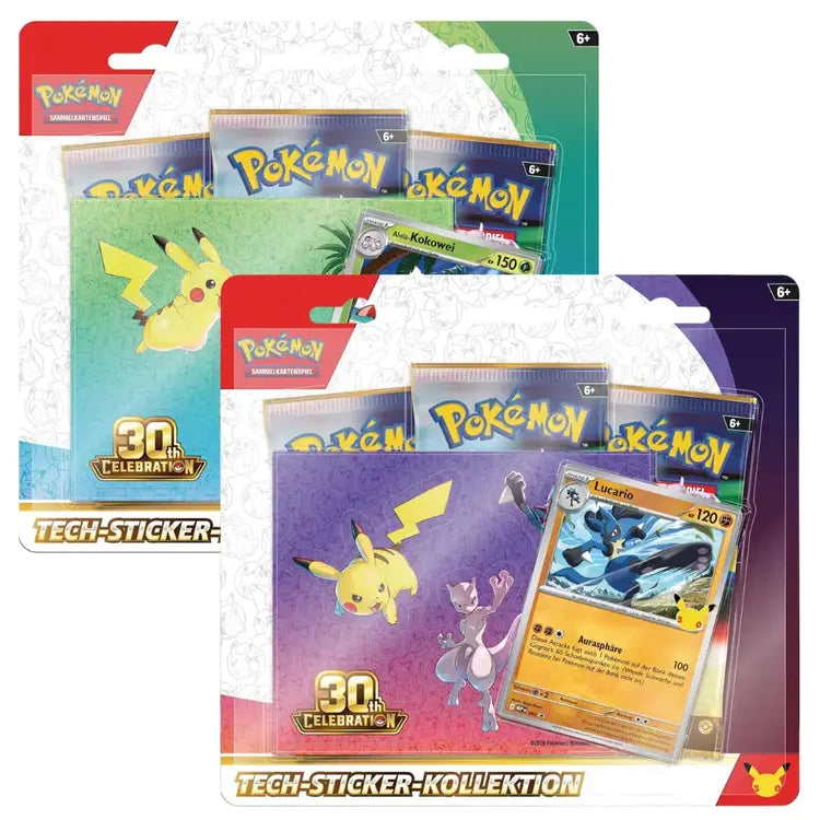 Pokémon 30 Jahre - Tech-Sticker-Kollektion (Deutsch)