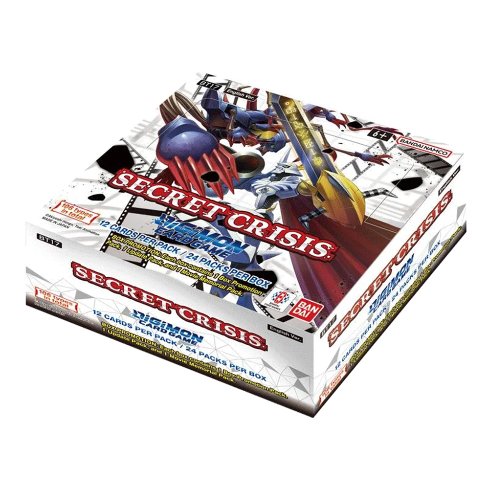 Digimon Card Game BT17 Secret Crisis Booster Display (englisch)