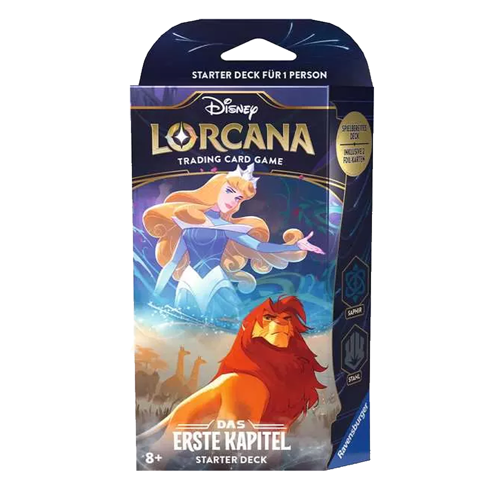 Disney Lorcana - Das Erste Kapitel Starter Deck Saphir & Stahl (deutsch)