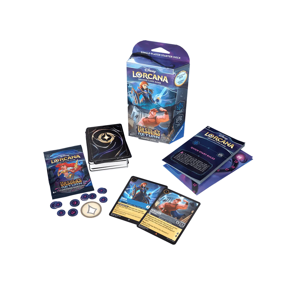 Disney Lorcana - Ursula's Return Starter Deck Sapphire & Steel (englisch)