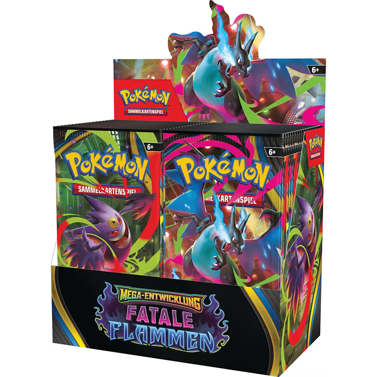Pokémon Mega Entwicklungen Fatale Flammen Booster Display (deutsch)