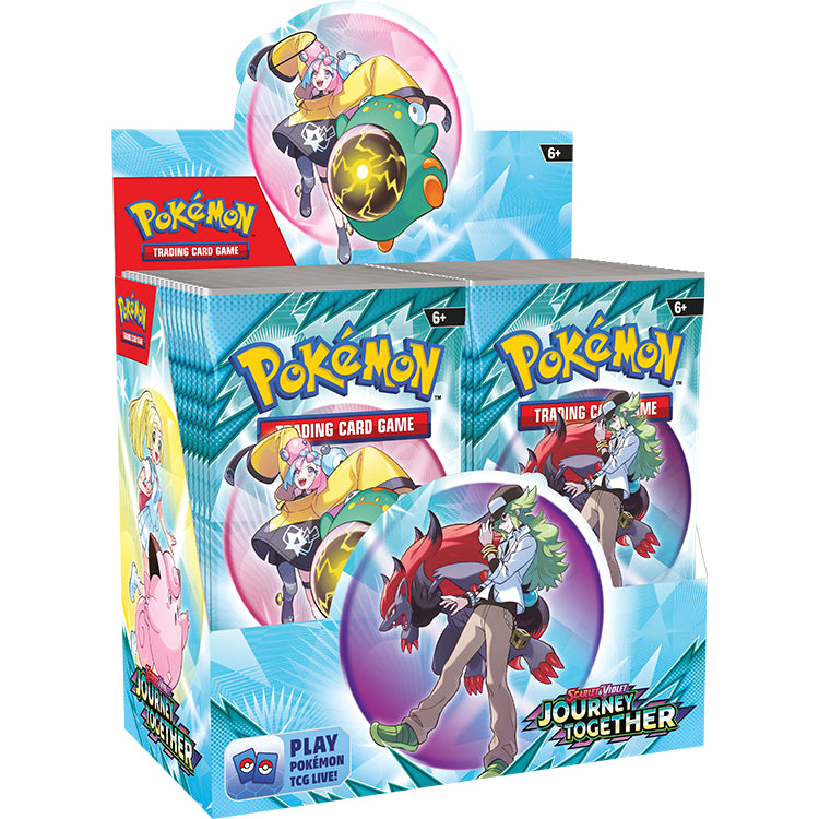 Pokémon Karmesin & Purpur Reisegefährten Booster Display mit Boxtopper (deutsch)