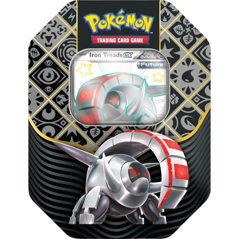 Pokémon Scarlet & Violet Paldean Fates Tin Box Iron Treads EX (englisch)