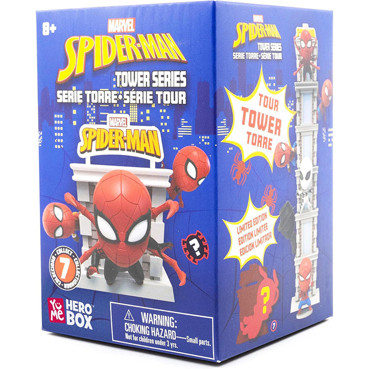 Spider-Man Hero Box Tower Series Mini Figur 8cm - YuMe (Blind Box)