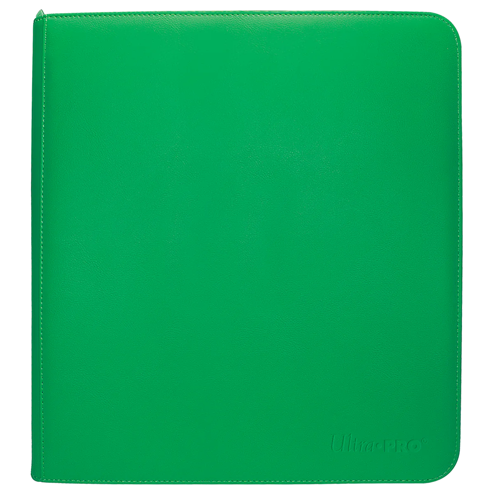 Vivid 12-Pocket Zippered PRO-Binder Green
