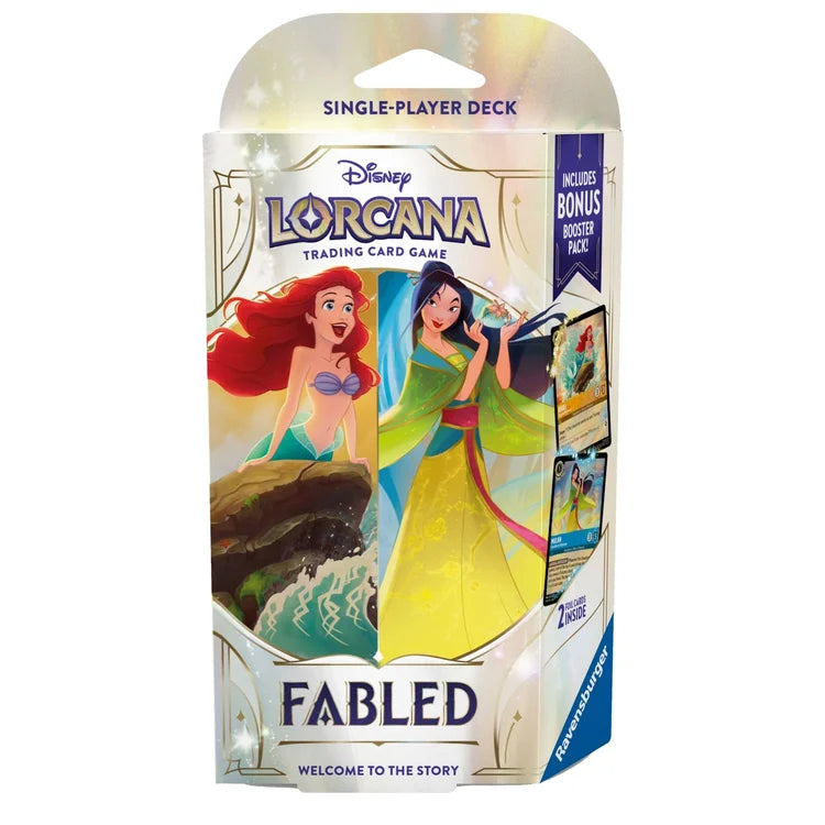 Disney Lorcana TCG: Fabled Starter Deck Ariel & Mulan (englisch)