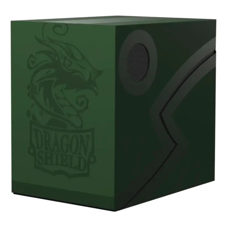 Dragon Shield Double Shell 150+ Deckbox Forest Green / Black
