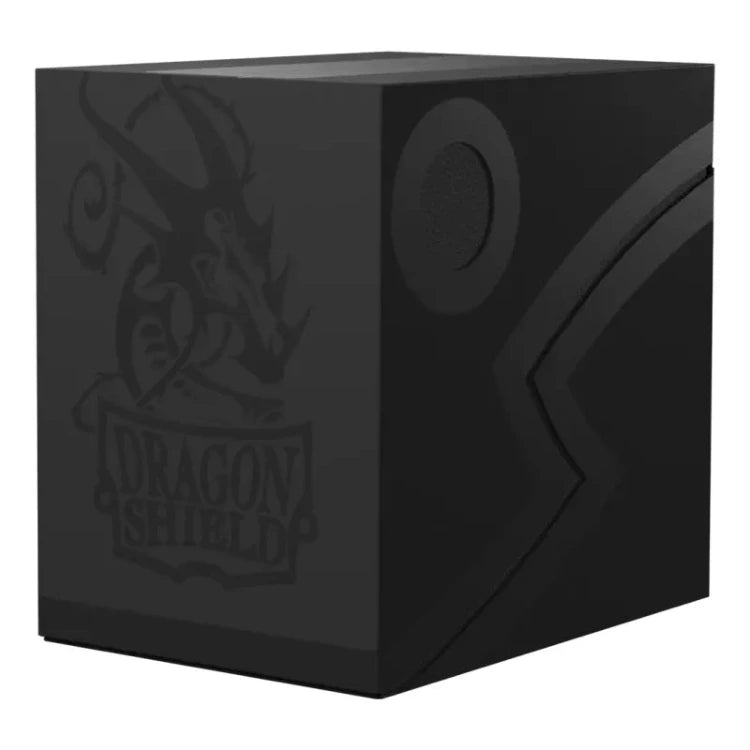 Dragon Shield Double Shell 150+ Deckbox Shadow Black / Black