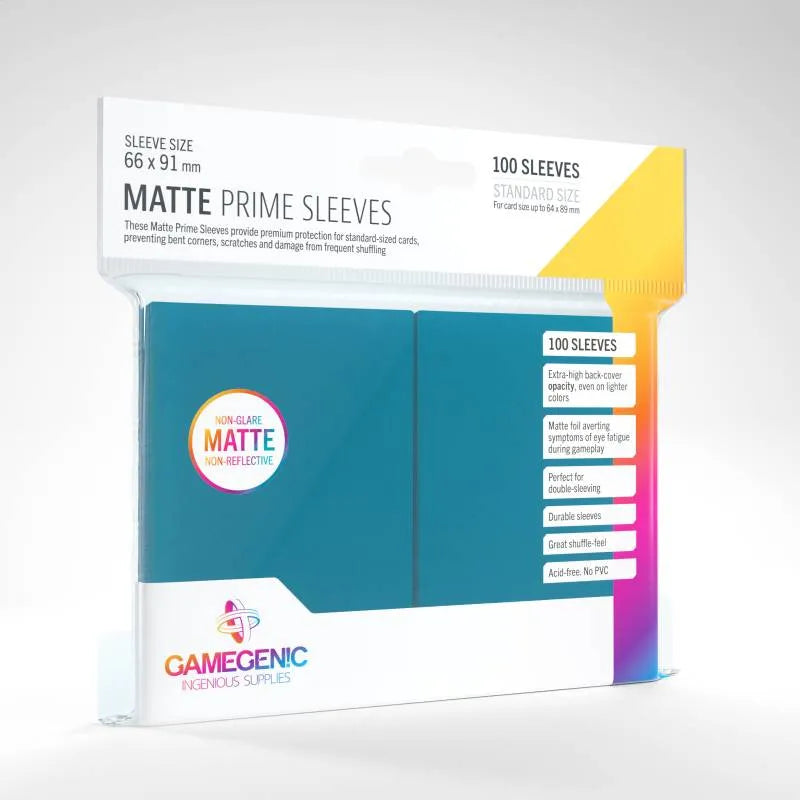 GameGenic Matte Prime Sleeves 100 Blau
