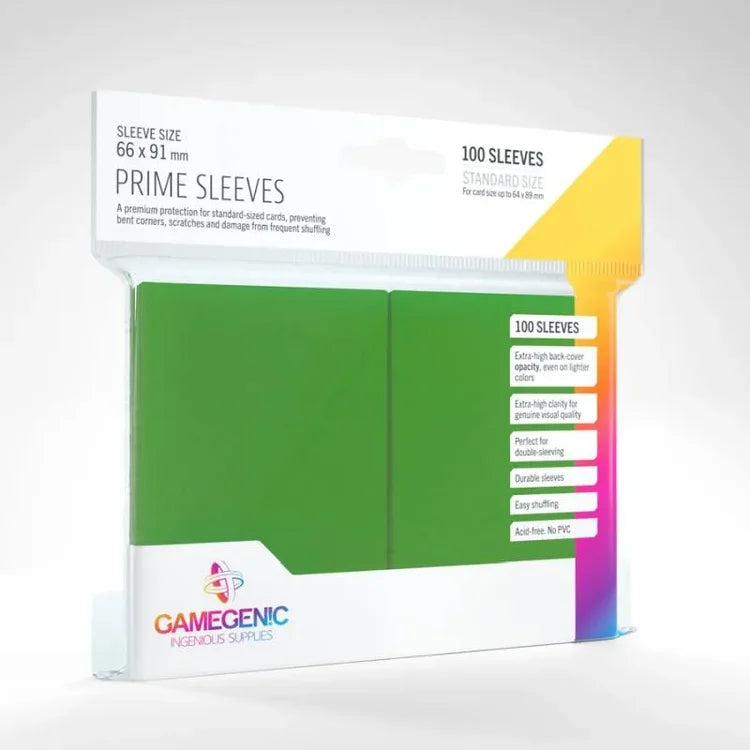 GameGenic Prime Sleeves 100 Grün