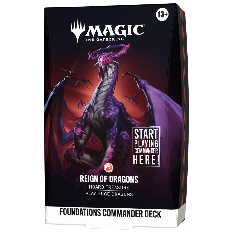 MTG - Foundations Starter Commander Deck: Reign of Dragons (englisch)