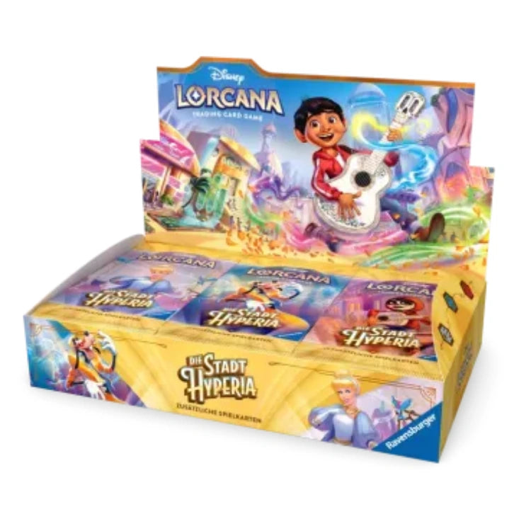 Disney Lorcana Die Stadt Hyperia Booster Display (Deutsch)