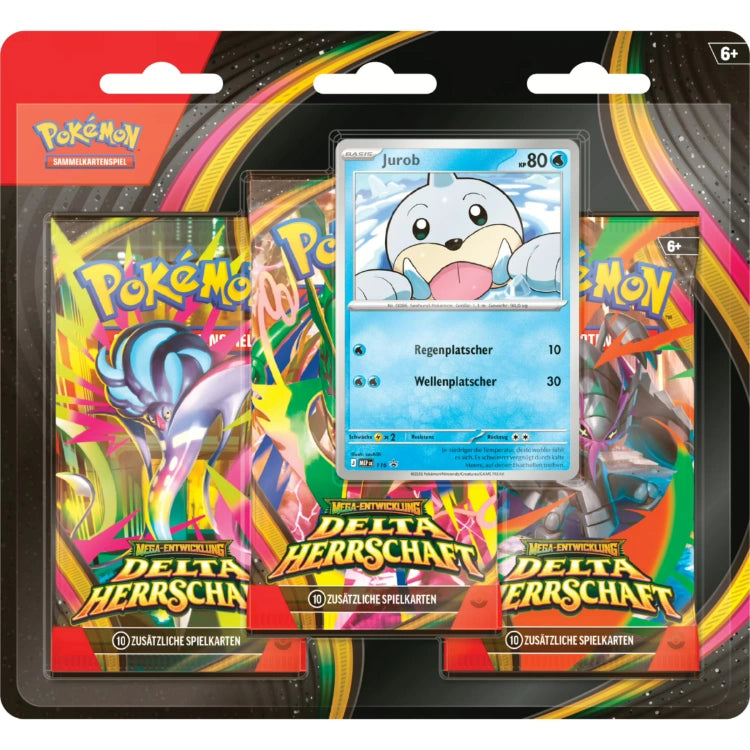 Pokémon Mega-Entwicklung (ME06): Delta Herrschaft 3-Pack Blister - Jurob (deutsch)