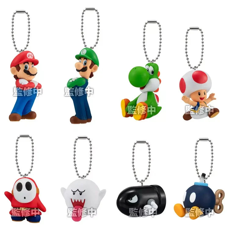Super Mario - Keychains (Mascot Charm Collection) - Bandai - Random