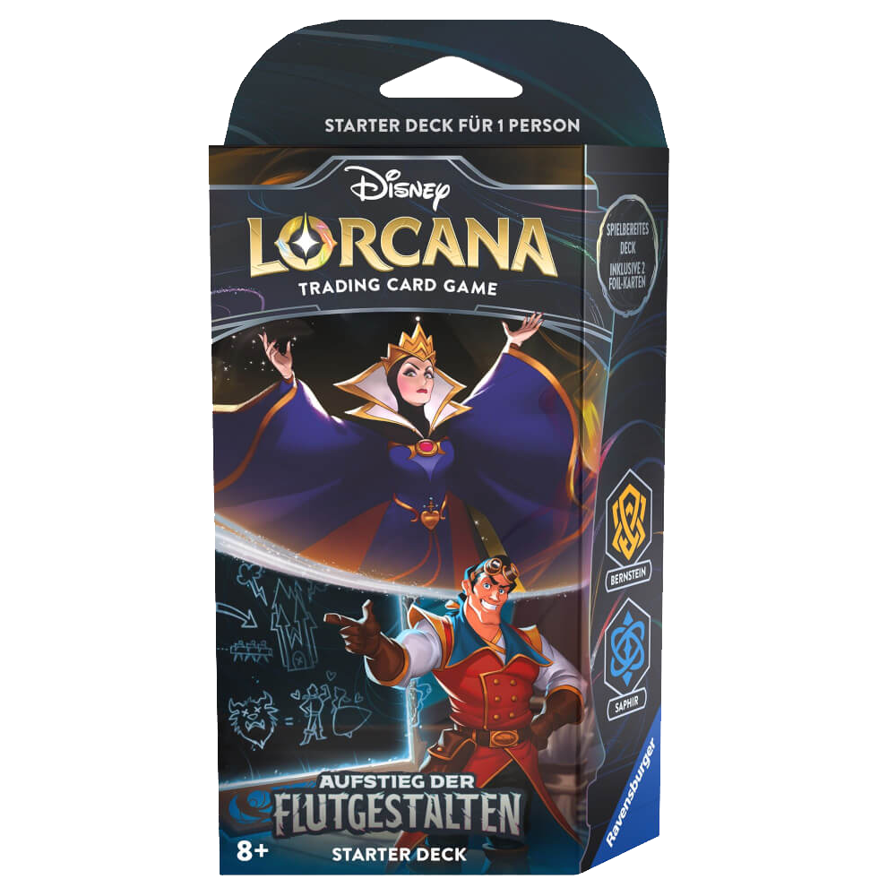 Disney Lorcana - Aufstieg der Flutgestalten Starter Deck Bernstein & Saphir (deutsch)