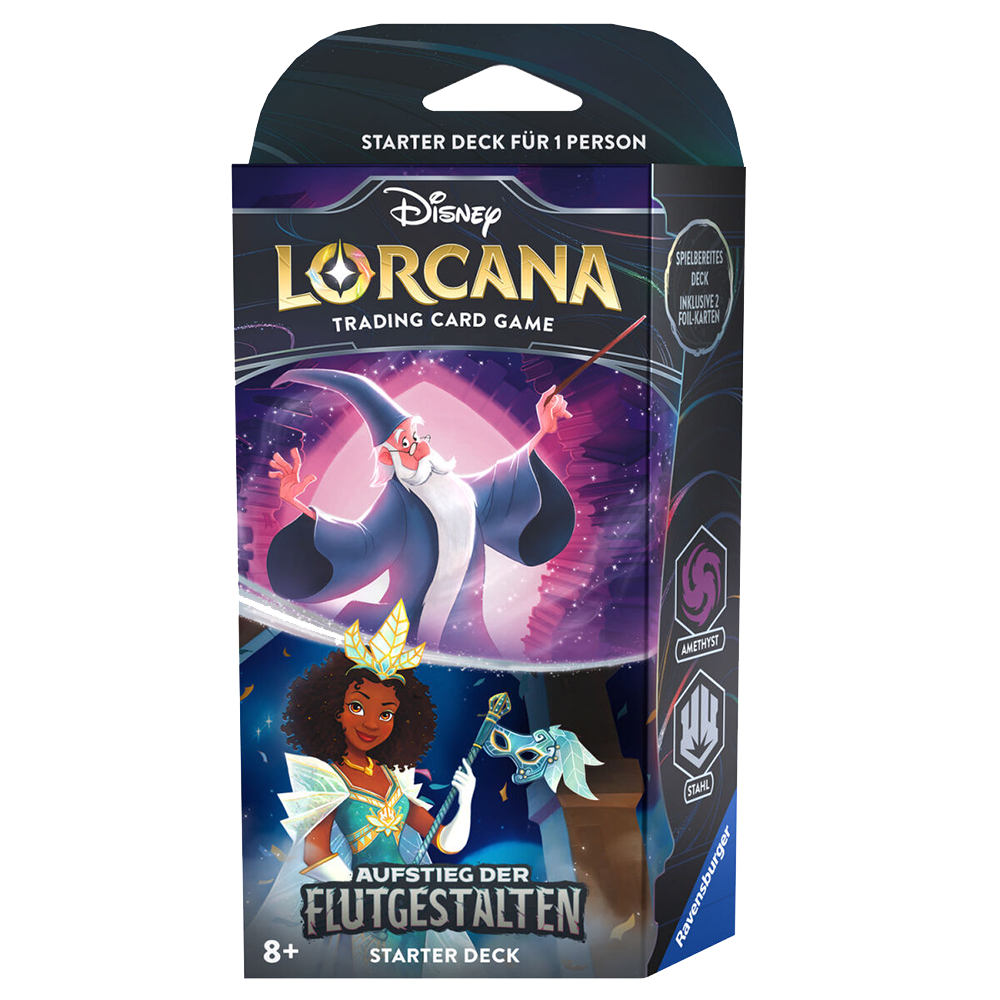 [Nur Abholung möglich] Disney Lorcana - Aufstieg der Flutgestalten Starter Deck Amethyst & Stahl (deutsch)