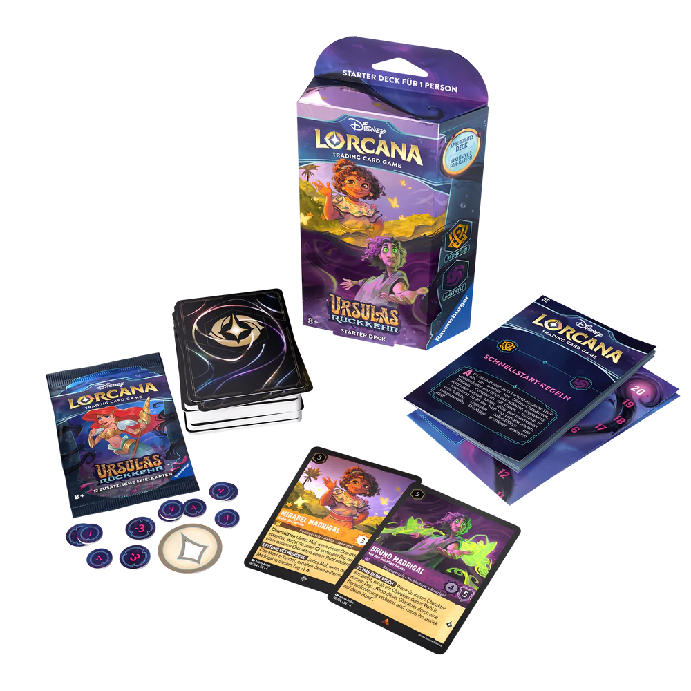 [Nur Abholung möglich] Disney Lorcana - Ursulas Rückkehr Starter Deck Bernstein und Amethyst (deutsch)