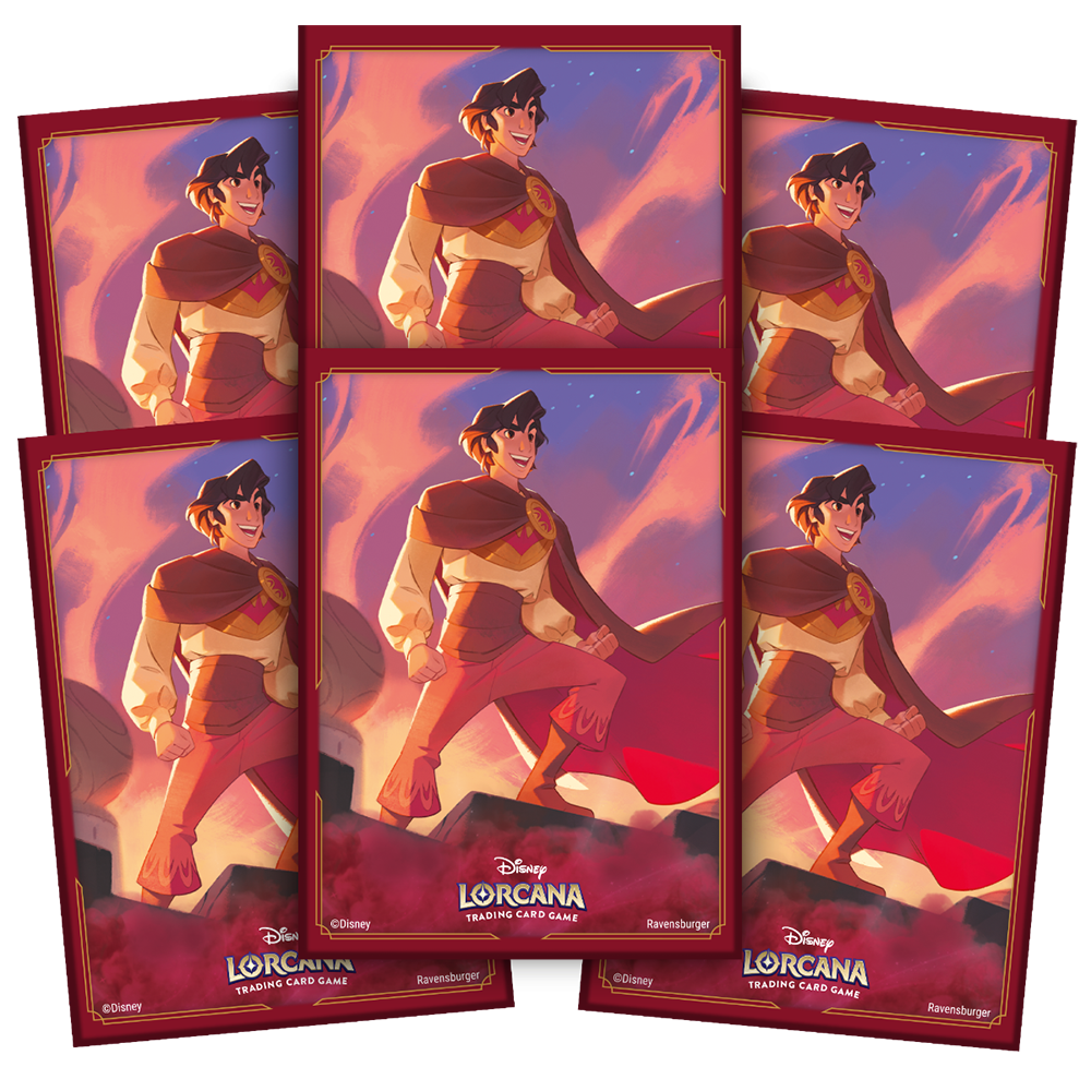 Disney Lorcana Aladdin - 65 Card Sleeves Standard Size Matte Finish