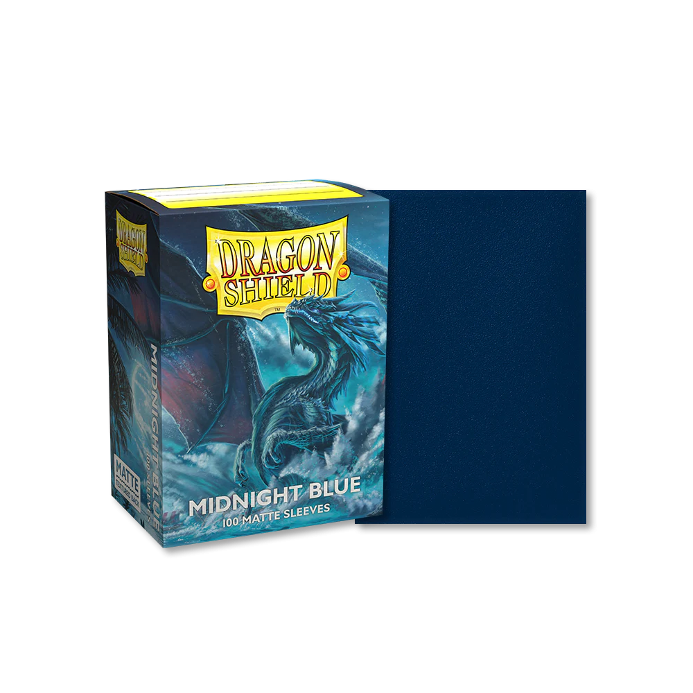 Dragon Shield Kartenhüllen Standardgröße Matte 100) Midnight Blue