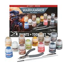 Warhammer40k Paints + Tools Set