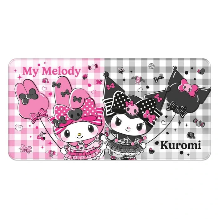 My Melody & Kuromi Sakami Mousepad Pink Black Party Series 80x40cm