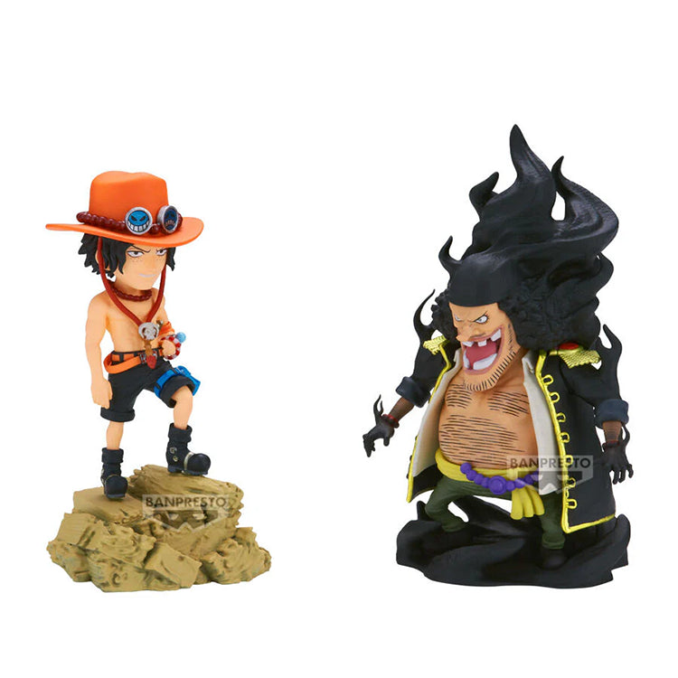 One Piece - Portgas D. Ace vs Marshall D. Teach (Blackbeard)  WCF Log Stories Banpresto 8cm