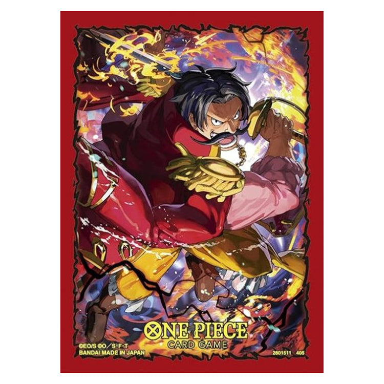 One Piece Card Game Official Sleeves 14 - 70 Card Sleeves  Gold Roger
