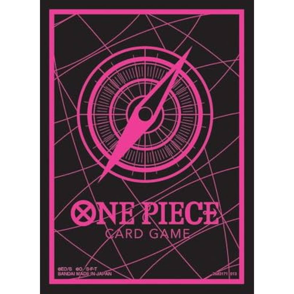 [Nur Abholung möglich] One Piece Card Game Standard Sleeves - Black & Pink  (70 Kartenhüllen)