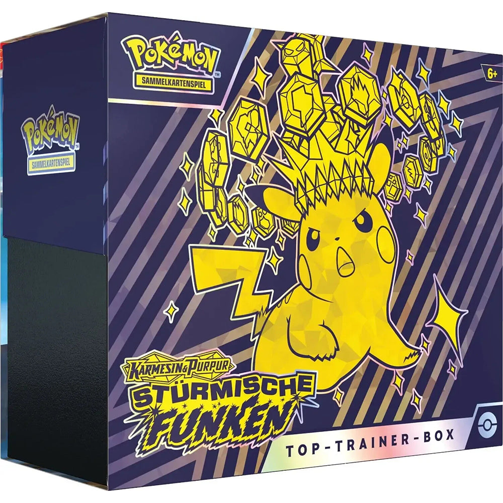 Pokémon Karmesin & Purpur Stürmische Funken Top Trainer Box (deutsch)