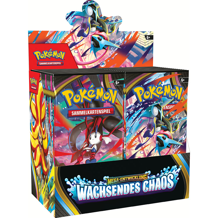 Pokémon Mega Entwicklung Wachsendes Chaos Booster Display (deutsch)