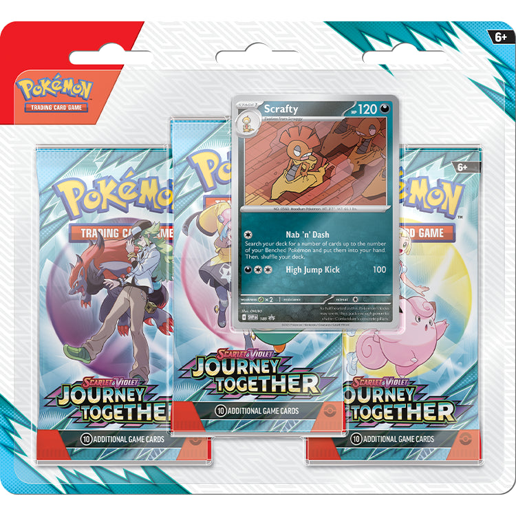 [Nur Abholung möglich] Pokémon Scarlet & Violet Journey Together 3 Pack Blister (englisch) (zufällig)
