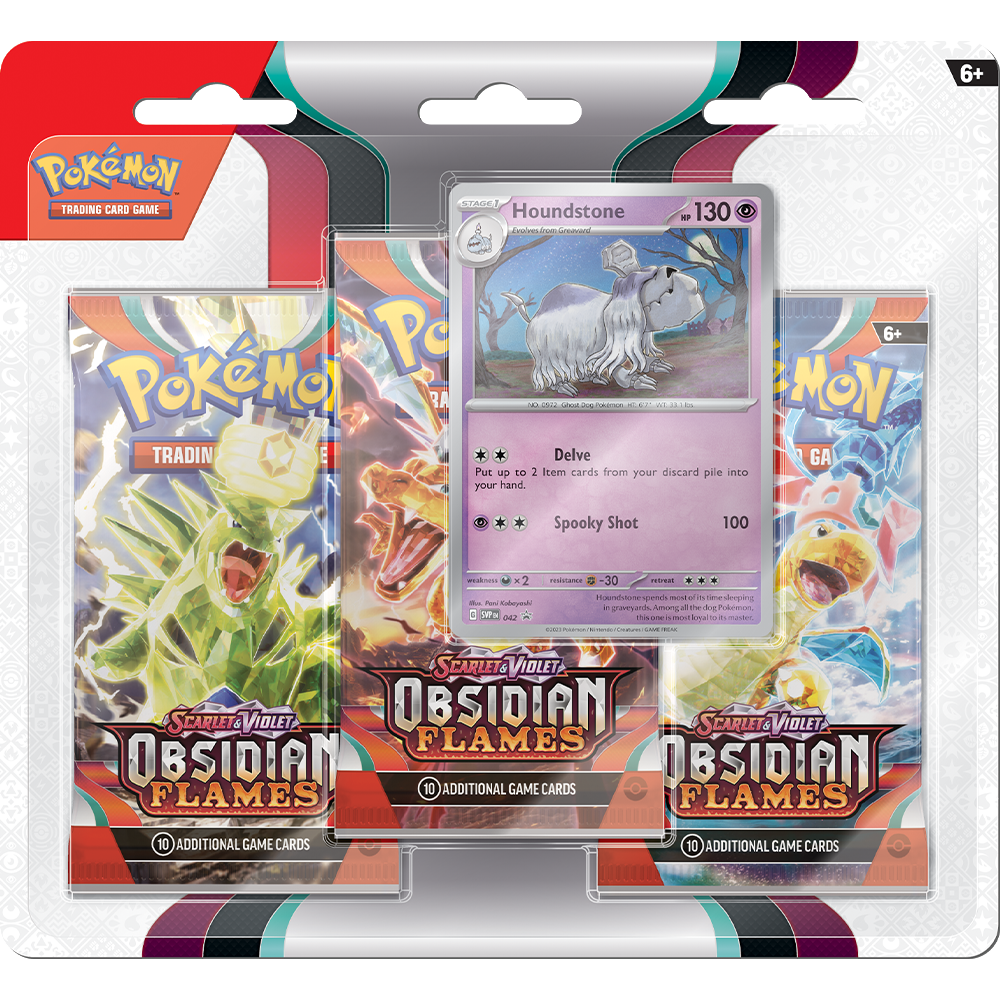 [Nur Abholung möglich] Pokémon Scarlet & Violet Obsidian Flames 3-Pack Blister (englisch) (zufällig)