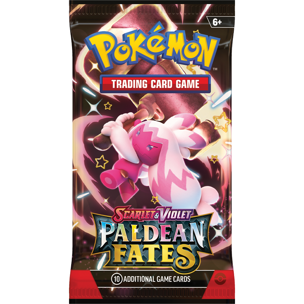 Pokémon Scarlet & Violet Paldean Fates Booster Pack (zufälliges Artwork) (englisch)