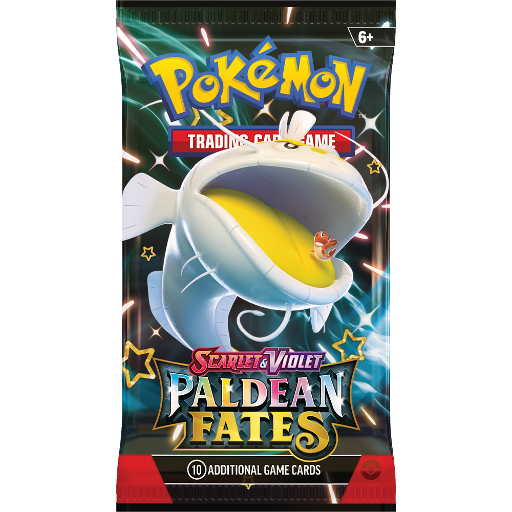 Pokémon Scarlet & Violet Paldean Fates Booster Pack (zufälliges Artwork) (englisch)