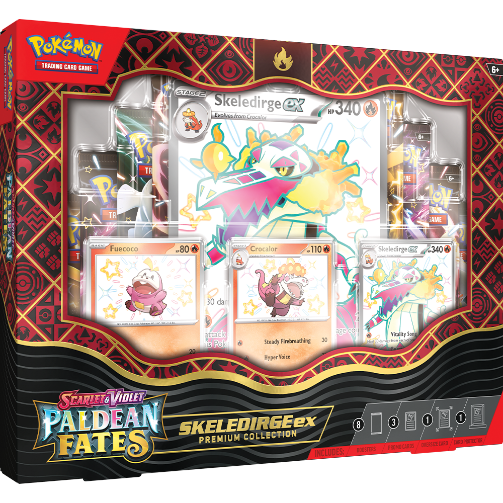 Pokémon Scarlet & Violet Paldean Fates Premium Collection Skeledirge (englisch)