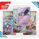 Pokémon Scarlet & Violet Stellar Crown 3 Pack Blister (englisch) (zufällig)