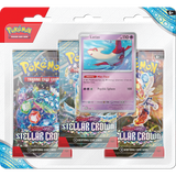Pokémon Scarlet & Violet Stellar Crown 3 Pack Blister (englisch) (zufällig)