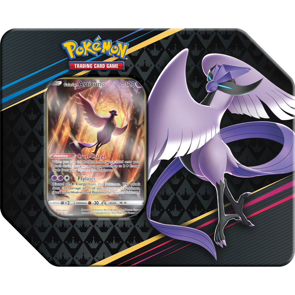 Pokémon Sword & Shield Crown Zenith 7inch Tin Box Galarian Articuno (englisch)