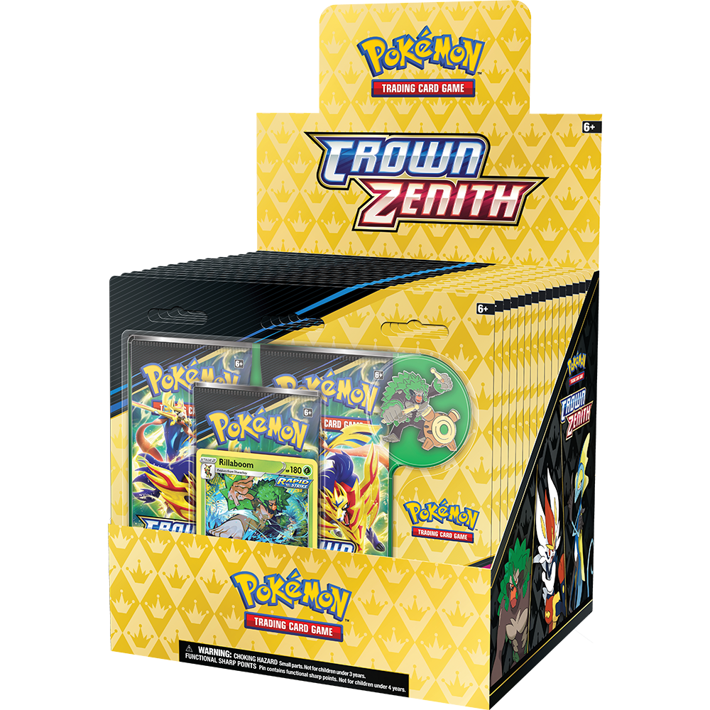 Pokémon Sword & Shield Crown Zenith Pin Collection Display (englisch)