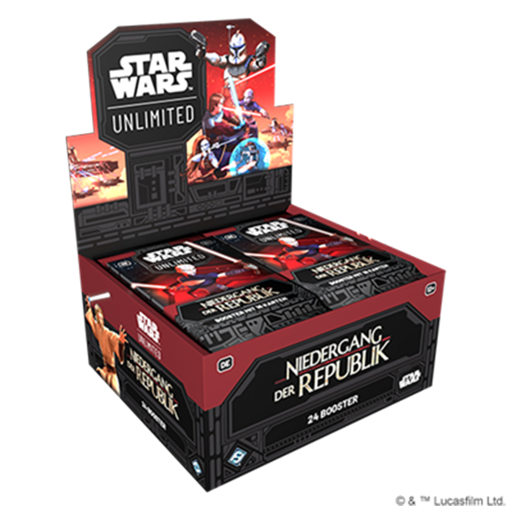 Star Wars Unlimited – Niedergang der Rebellion – Booster Display (deutsch)