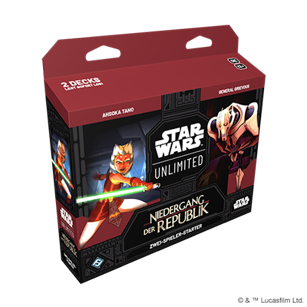 Star Wars Unlimited – Niedergang der Republik  – Starter Deck (Zwei-Spieler-Starter) (deutsch)