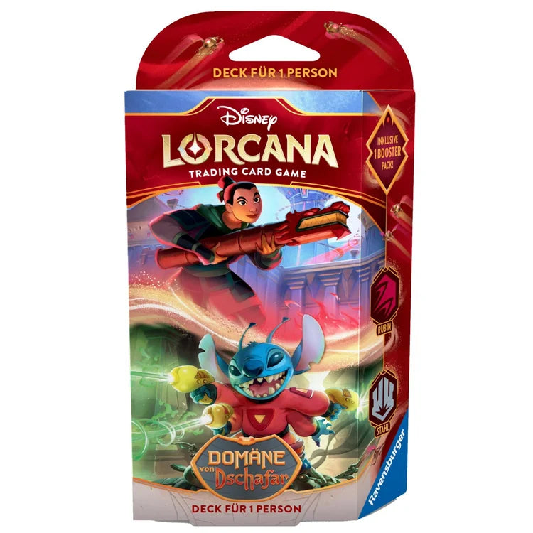 Disney Lorcana TCG: Domäne von Dschafar - Deck Rubin & Stahl (deutsch)