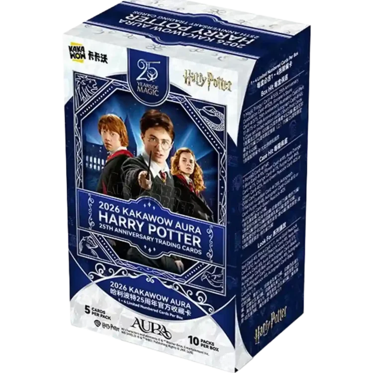 2026 Kakawow Aura Harry Potter 25th Ann. (10 Packs) (1-4 Limited Edition Cards Per Box) (englisch)