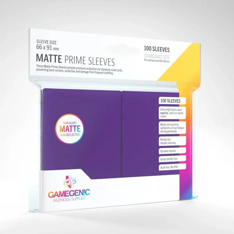 GameGenic Matte Prime Sleeves 100 Lila