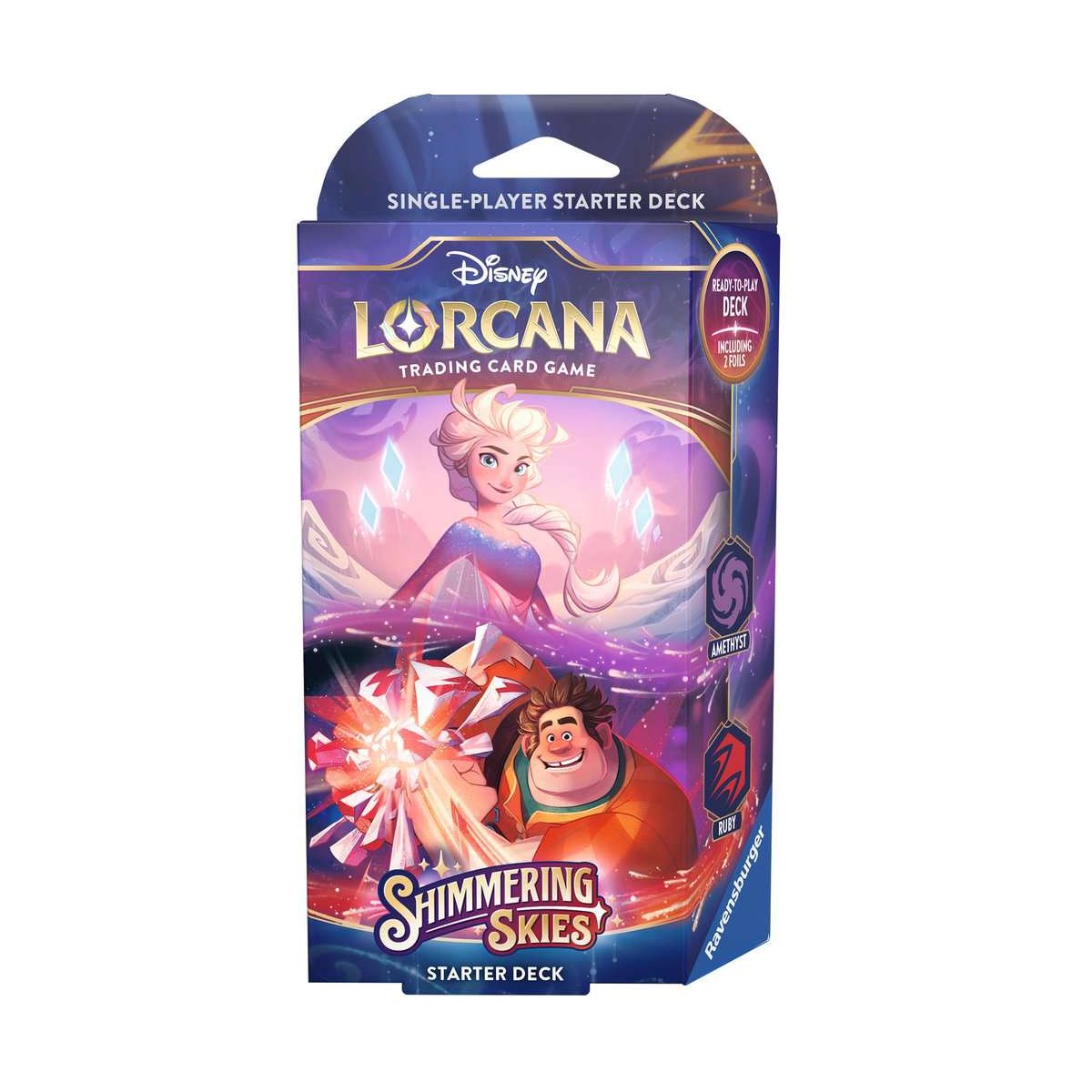 [Nur Abholung möglich] Disney Lorcana: Shimmering Skies - Starter Deck Amethyst and Ruby (Englisch)