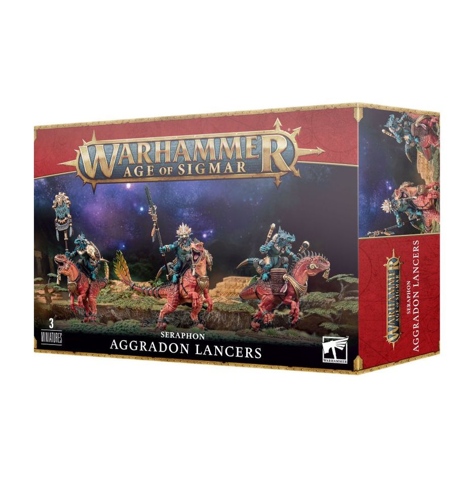Warhammer age of sigmar Seraphon Aggradon Lancers