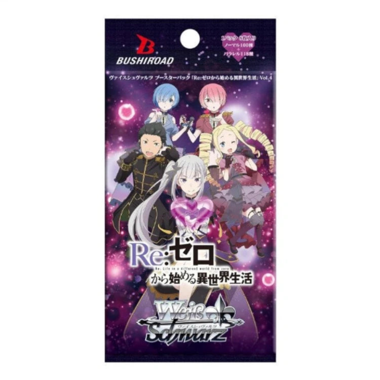 Weiss Schwarz - Re:Zero Starting Life in Another World Vol.4 Booster Pack (Japanisch)