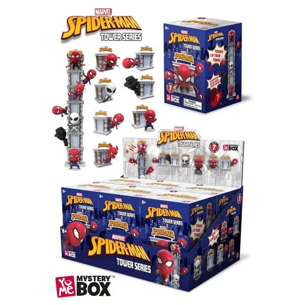 Marvel Spider-Man Tower Serie Surprise Box – Mystery-Sammelfigur 8 cm