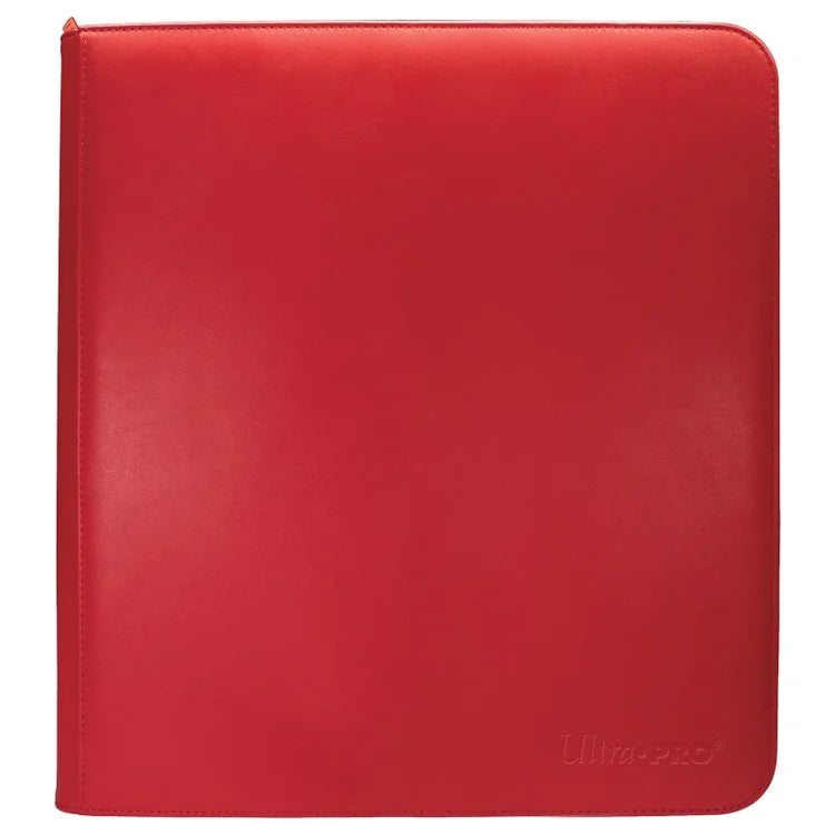 Ultra Pro - Vivid 12-Pocket Zippered PRO-Binder Red (480)