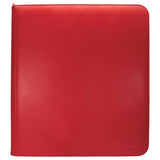 Ultra Pro - Vivid 12-Pocket Zippered PRO-Binder Red (480)